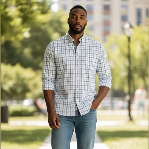 Robert Talbott XL Blue Check Dress Shirt Bundle and Save